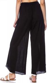 img 2 attached to Stylish And Comfortable: Anna-Kaci'S Flowy Layered Palazzo Pants For Women