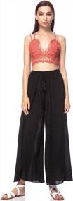 img 1 attached to Stylish And Comfortable: Anna-Kaci'S Flowy Layered Palazzo Pants For Women