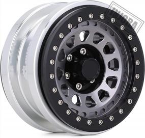 img 3 attached to Upgrade Your RC Crawler With INJORA 2.9 Beadlock Wheel Rim Set - Compatible With Axial SCX6 Trail Honcho & JLU Wrangler 1/6 Models In Black & Grey - 4Pc Set