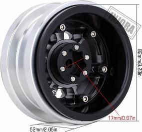 img 2 attached to Upgrade Your RC Crawler With INJORA 2.9 Beadlock Wheel Rim Set - Compatible With Axial SCX6 Trail Honcho & JLU Wrangler 1/6 Models In Black & Grey - 4Pc Set