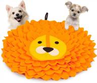 dog snuffle mat: stress release, durable design & machine washable for medium/small dogs - anti slip & easy to use! logo