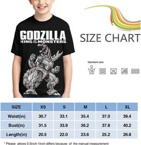 img 1 attached to 🦖 Godzilla Dinosaur Monsters GK5 M Boys' Printed Black Clothing Tops, Tees & Shirts