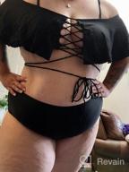 img 1 attached to Flaunt Your Curves In Style With Sovoyontee'S Plus Size High Waist Swimsuit review by Ryan Frazier
