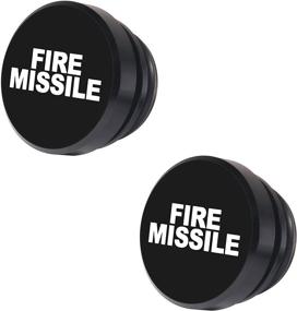 img 4 attached to 🔥 2-Pack Car Cigarette Lighter Socket Dustproof Cover Caps - Esoteman Universal Waterproof Plugs for Power Port Outlet (Black Fire Missile)