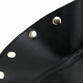 img 2 attached to Unleash Your Steampunk Style With Charmian Women'S Retro Leather Armlet Armband!