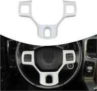 hoolcar interior steering wheel cover abs trim for 2010-2017 dodge ram 1500 accessories interior accessories logo