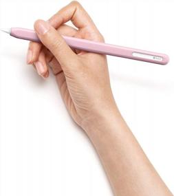 img 3 attached to Розовый премиальный силиконовый чехол-держатель для iPad Apple Pencil 2-го поколения - UPPERCASE Designs NimbleSleeve