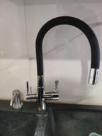img 1 attached to Kitchen faucet (sinks) Lemark Comfort LM3075C white/chrome review by Janis Riekstins ᠌