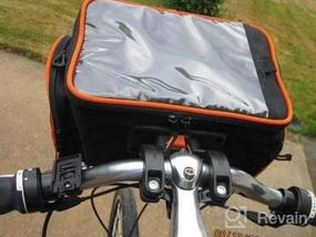 img 5 attached to Ibera Bicycle Handlebar Camera Bag With Clip-On Quick Release, Rain Cover And Map Sleeve For Equipment