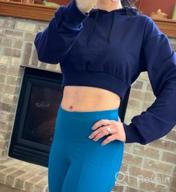 img 1 attached to Women'S Summer Hoodie Pullover Cropped Sweatshirt Long Sleeve Crop Top Workout Casual Cute review by Shaun Robinson