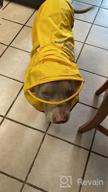 img 1 attached to Waterproof Dog Raincoat With Adjustable Belly Strap, Leash Hole & Reflective Strip - Lightweight Breathable Hoodie Jacket For Medium Large Dogs - Easy To Wear review by Sammy Suratno