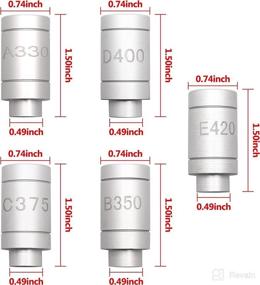 img 2 attached to 🔧 5 Bushing Set Replacement for A330, C375, D400, B350, E420 - Ideal for Precision Measuring and Checking Bottlenecks