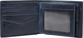 img 3 attached to Fossil Men's Bifold Wallet in Black - Men's Accessories for Wallets, Card Cases, and Money Organizers