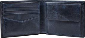 img 2 attached to Fossil Men's Bifold Wallet in Black - Men's Accessories for Wallets, Card Cases, and Money Organizers