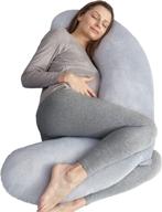🤰 rukoy pregnancy pillow: ultimate side sleeping support for pregnancy, full body comfort with upgraded velvet pillowcase logo