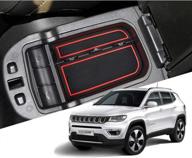 keep your jeep compass organized with hotsystem armrest storage tray & accessories logo