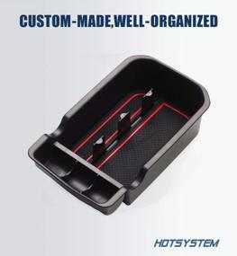 img 3 attached to Keep Your Jeep Compass Organized With HOTSYSTEM Armrest Storage Tray & Accessories