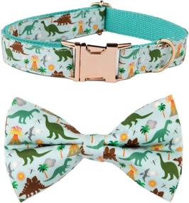 img 4 attached to Adjustable Dog Collar with Detachable Bowtie - Nest Times Dog Bow Tie for Small, Medium & Large Dogs