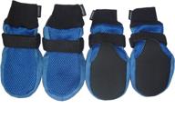 🐾 lonsuneer dog boots set of 4 - breathable soft sole paw protectors with nonslip feature - available in 5 sizes логотип