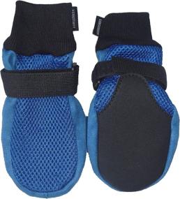 img 3 attached to 🐾 LONSUNEER Dog Boots Set of 4 - Breathable Soft Sole Paw Protectors with Nonslip Feature - Available in 5 Sizes