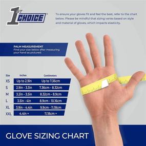 img 2 attached to 1st Choice Exam Clear Vinyl Gloves, 3 Mil, Latex Free, Powder Free, Textured, Disposable, Non-Sterile, Size Small, Box of 100, 1EVSBX - Small Disposable Gloves for Medical Examination