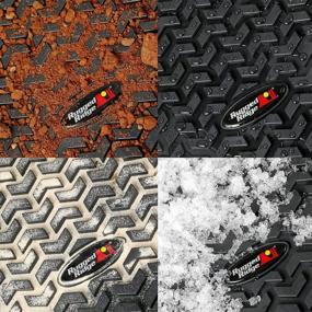 img 2 attached to 🚙 Rugged Ridge All-Terrain 12987.23 Black Floor Liner Kit - Perfect Fit for Jeep Grand Cherokee Models!