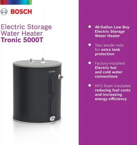img 3 attached to Bosch Thermotechnology 46-Gallon Low Boy Electric Storage Water Heater, Gray (7738007324)