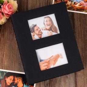 img 1 attached to 4X6 Linen Photo Album - Holds 200 Photos For Baby Growth, Couple Collection & More | Christmas Birthday Gift