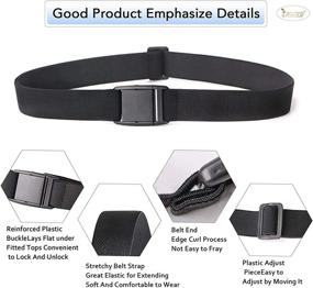 img 2 attached to Stretch Invisible Elastic Buckle Dresses Women's Accessories : Belts