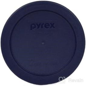 img 1 attached to Pyrex 7200-PC Blue Round 2 Cup Storage Lid for Glass Bowls (1, Blue) - Efficient and Durable Kitchen Storage Solution