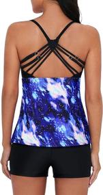 img 1 attached to 👙 Stylish and Comfortable Tankini Boyshorts Swimsuits: X-Large Women's Swimwear at Swimsuits & Cover Ups