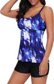 img 2 attached to 👙 Stylish and Comfortable Tankini Boyshorts Swimsuits: X-Large Women's Swimwear at Swimsuits & Cover Ups