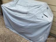 img 1 attached to Protect Your Grill With Heavy Duty Waterproof BBQ Cover - Fits Weber, Brinkmann, Dyna Glo And Char Broil - Large, Black review by John Taylor