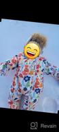 img 1 attached to JunNeng Baby Toddler Thicken Fleece Lined Footed Romper Snowsuit With Gloves,Winter Cartoon Animal Snow Wear Jumpsuit Outfit review by John Anaya