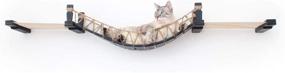 img 4 attached to 🐱 CatastrophiCreations Wall-Mounted Cat Bridge: Playful & Comfortable Lounge for Pets