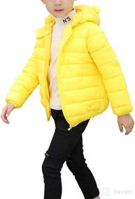 img 1 attached to ARTMINE Baby Toddler Winter Down Coats with Hoods, Sizes 12M - 5Y: Warm & Stylish Outerwear for Boys and Girls