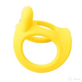 img 1 attached to 🦆 Mombella Silicone Baby Teething Toy - 3M+ Sucking to Biting Needs - Teething Pain & Itch Relief - Two Handle Baby Teether Toy - 3M, 6M, 8M Infants - Yellow Duck