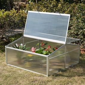 img 3 attached to Protect Your Plants With Gardenised Mini Greenhouse Flower Box - Double Sided Roof, Clear And Efficient (QI003906)