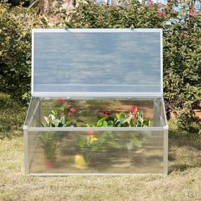 img 2 attached to Protect Your Plants With Gardenised Mini Greenhouse Flower Box - Double Sided Roof, Clear And Efficient (QI003906)