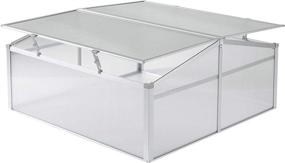 img 4 attached to Protect Your Plants With Gardenised Mini Greenhouse Flower Box - Double Sided Roof, Clear And Efficient (QI003906)