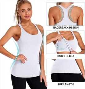 img 1 attached to Stay Comfy & Chic With ATTRACO'S Ribbed Workout Tank Tops For Women - Features Built-In Bra, Tight Racerback, And Scoop Neck Athletic Top