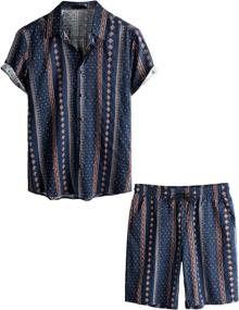 img 4 attached to VATPAVE Floral Hawaiian Shirts Sleeve Men's Clothing: The Best Shirts for Style and Comfort