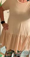 картинка 1 прикреплена к отзыву Платье Flowy Swing T Shirt с короткими рукавами для женщин в стиле Бэби-Долл, повседневное и миленькое с удобными карманами - Minclouse. от Jeff Perez