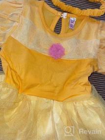 img 6 attached to Рождественские костюмы для маленьких девочек: боди Белоснежки, русалки и принцессы, комбинезон, платье-пачка с повязкой на голову - MYRISAM