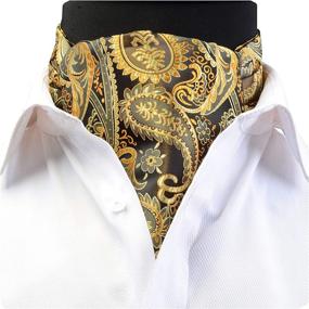 img 4 attached to GUSLESON Cravat Paisley Jacquard 0602 08 Men's Accessories made as Ties, Cummerbunds & Pocket Squares
