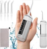 💦 cordless water flosser for teeth - rechargeable dental oral irrigator with 6 modes, powerful water teeth cleaner pick - long battery life, ipx7 waterproof logo