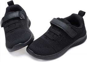 img 4 attached to Toddler/Little Kid Boys Girls Running Shoes Sports Sneakers Walking Shoes