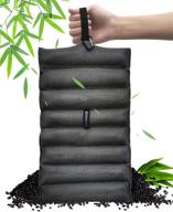 🌬️ breathe clean and fresh with purimade bamboo charcoal air purifying bag - 300g deodorizer and odor purifier for home, car, pet space, bathroom, basement, closet, shoe cabinets - reusable natural activated charcoal bags логотип