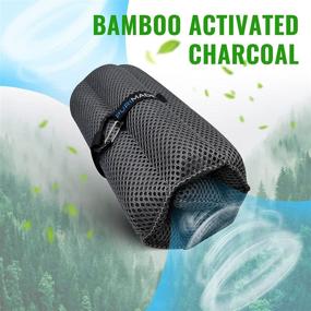 img 3 attached to 🌬️ Breathe Clean and Fresh with PURIMADE Bamboo Charcoal Air Purifying Bag - 300g Deodorizer and Odor Purifier for Home, Car, Pet Space, Bathroom, Basement, Closet, Shoe Cabinets - Reusable Natural Activated Charcoal Bags