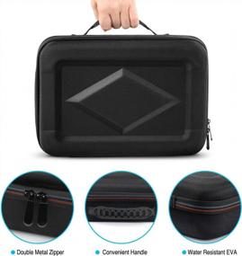 img 2 attached to 🚗 Shockproof Carrying Case for Hyperice Hypervolt Percussion Massage Gun - Fits 2020 Hypervolt and Hypervolt Plus Devices - Lightweight Hard Shell Portable Storage Bag with 5 Attachment Slots (Case Only)